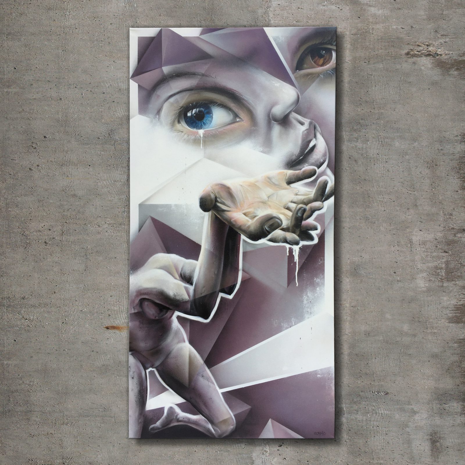 graffiti street art painting Marcus GOMAD Debie for HQ Gallery Denver