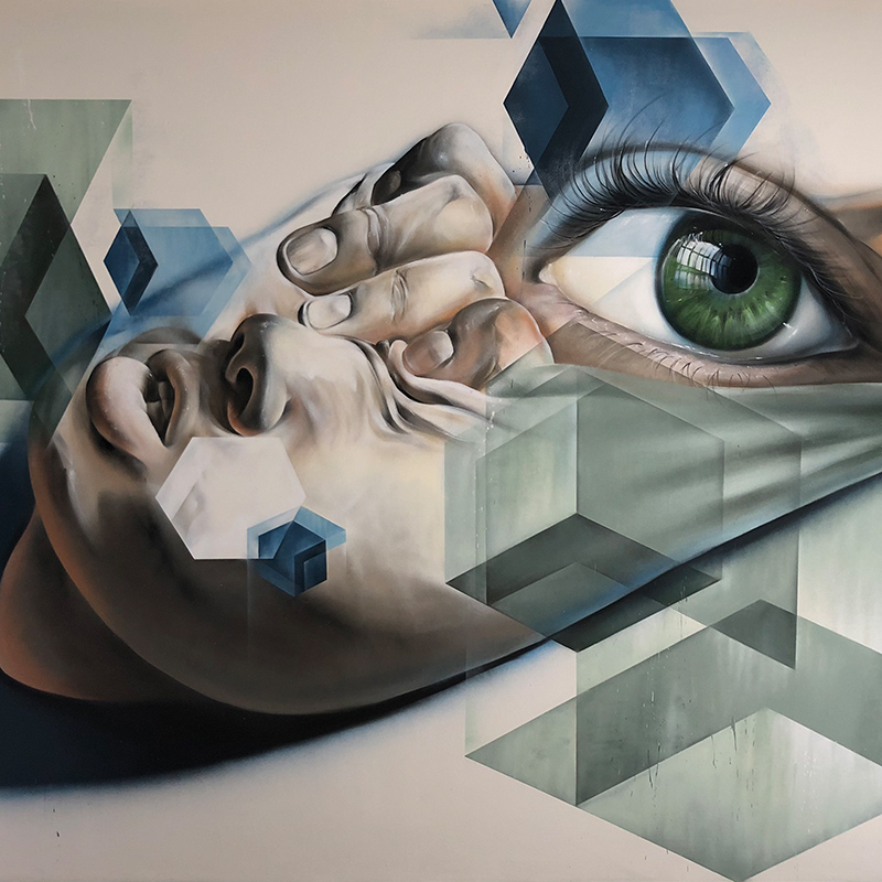 mural living room Marcus GOMAD Debie