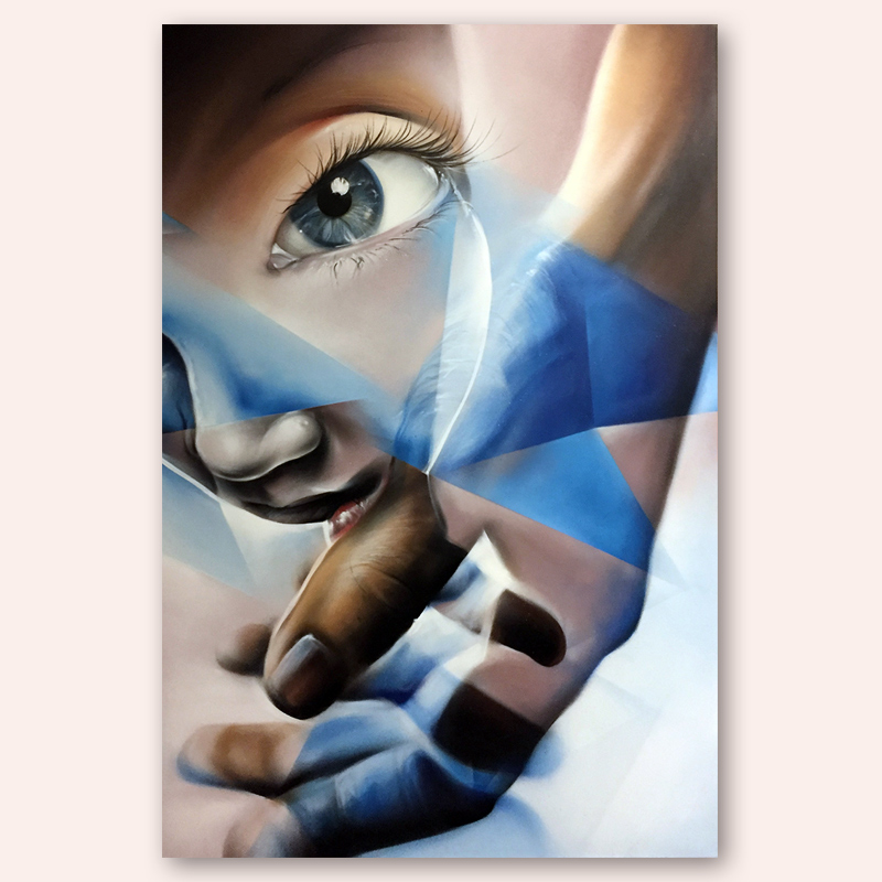 graffiti fine art on canvas