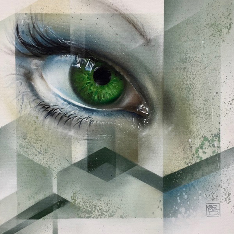 spraypaint on canvas Marcus GOMAD Debie