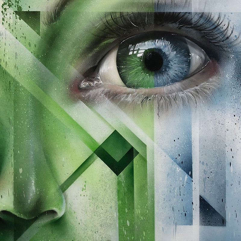graffiti canvas split vision
