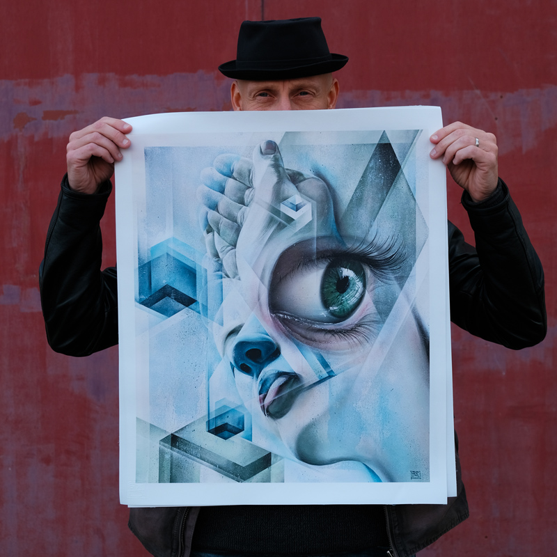 gomad fine art print eye cube