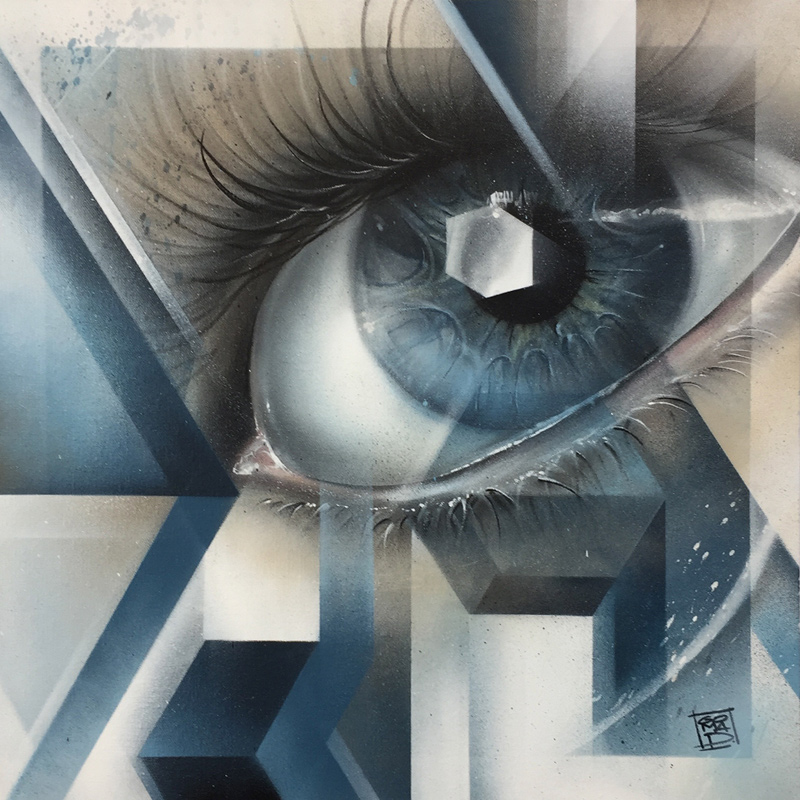 gomad urban art on canvas