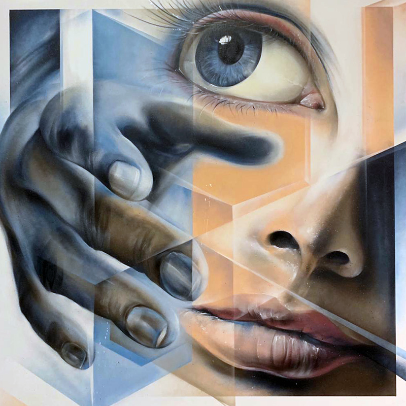 gomad street art on canvas