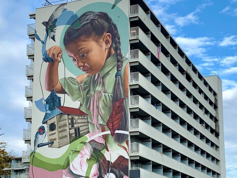 gomad mural muurschildering flat building geleen smug gomad mural muurschildering flat building geleen smug