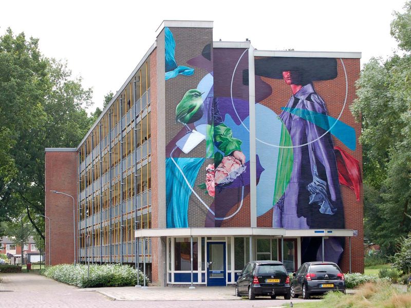gomad-mural-flat-building-stadskanaal-2 gomad mural flat building stadskanaal