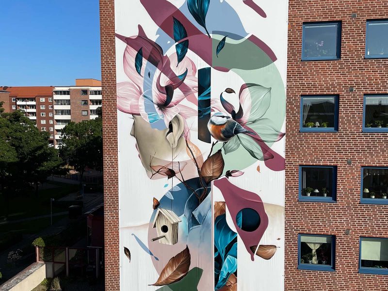 gomad-mural-powwow-sweden-helsingborg-1 gomad mural flat building helsingborg sweden powwow
