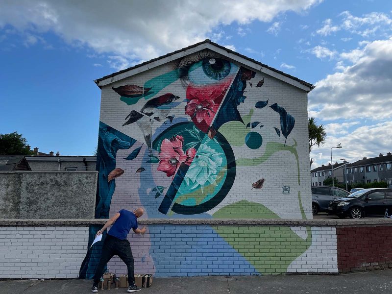 gomad mural waterford walls ireland gomad mural building waterford walls ireland