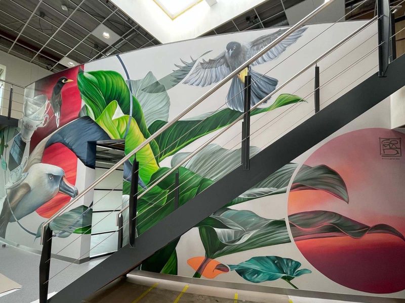 Company entrance mural - Heritage Company entrance mural by GOMAD