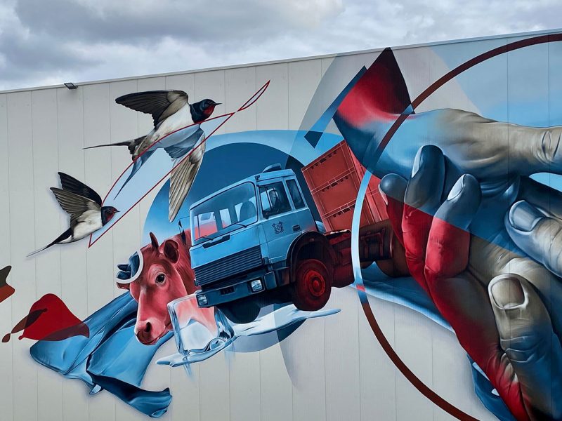 gomad street art mural muurschildering oss bedrijfspand gevel loods gomad street art mural muurschildering oss bedrijfspand gevel loods
