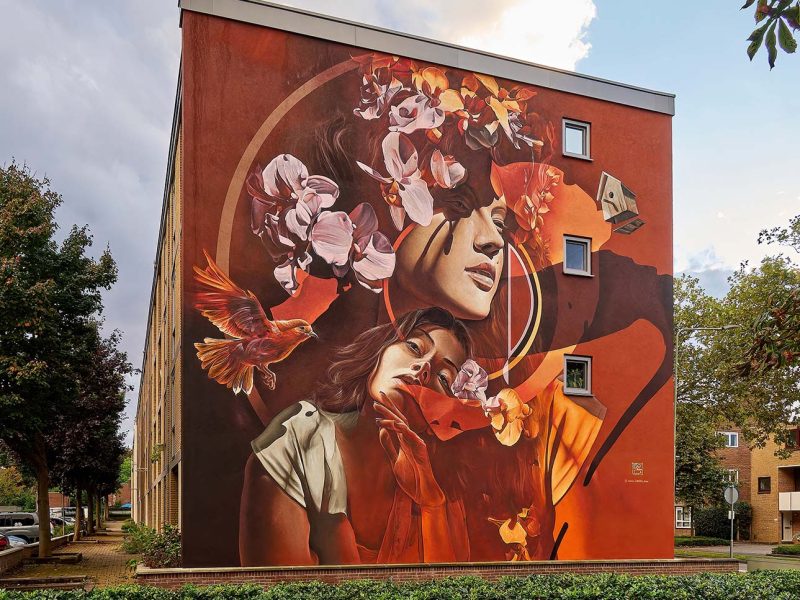 gomad mural geleen oranjelaan gomad mural muurschildering geleen oranjelaan