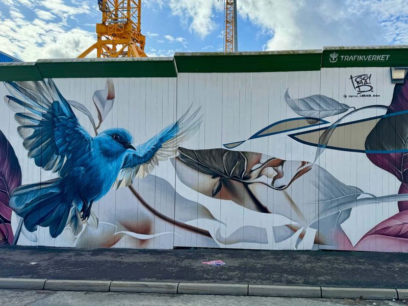 gomad mural gothenburg sweden Graffiti artiest voor grote projecten