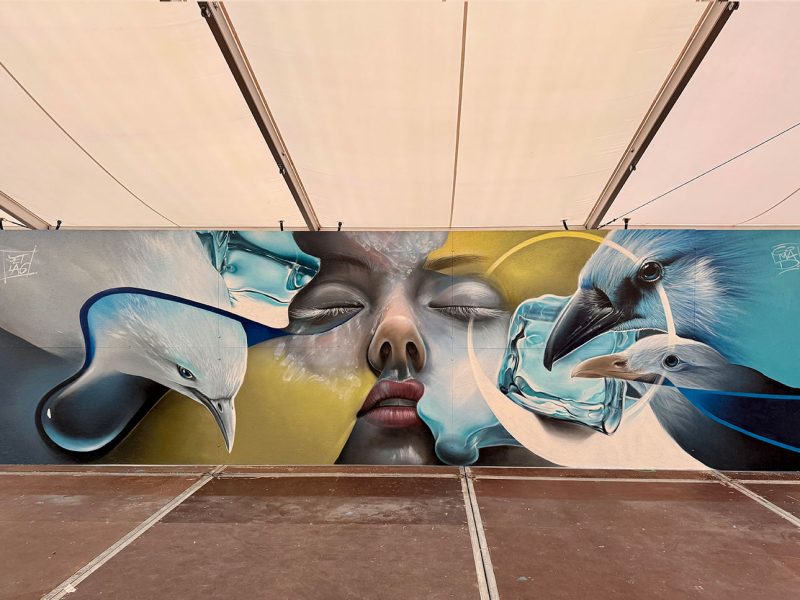 gomad mural ijsbeelden festival biddinghuizen gomad mural ijsbeelden festival biddinghuizen