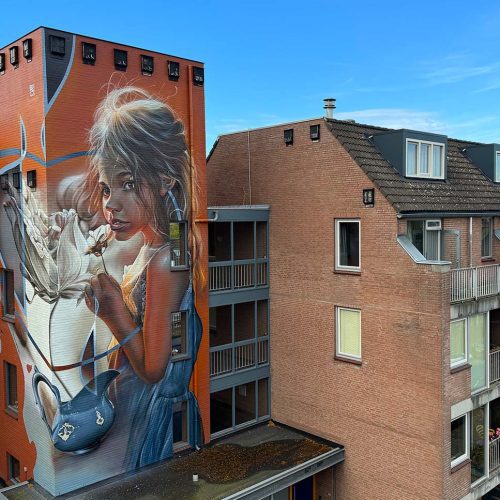 gomad mural muurschildering wyckerpoort maastricht