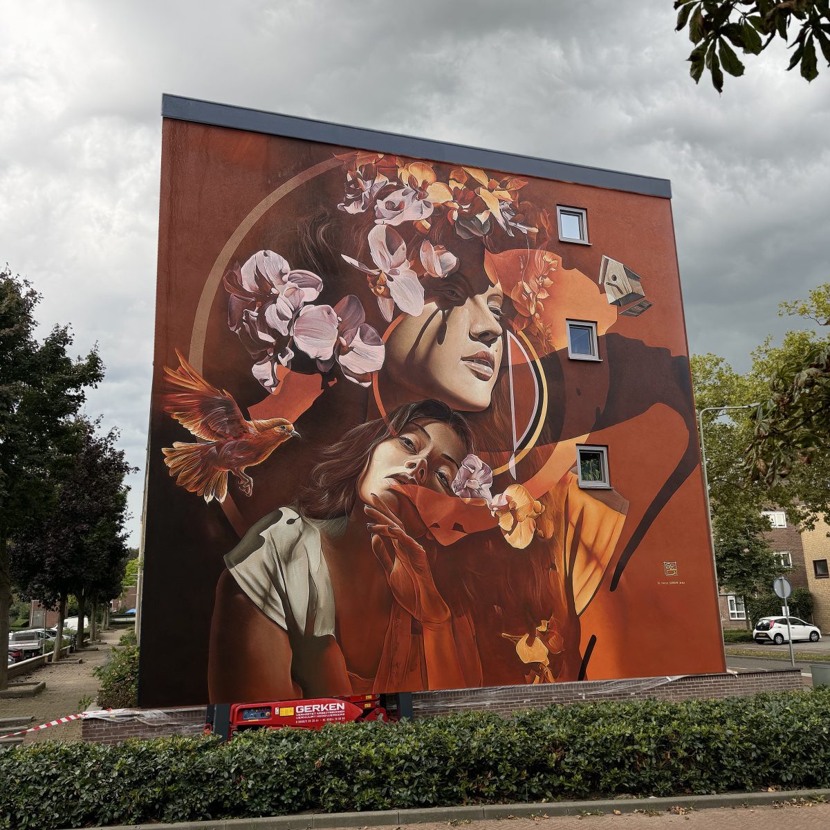 GOMAD Graffiti muurschildering gevel Limburg