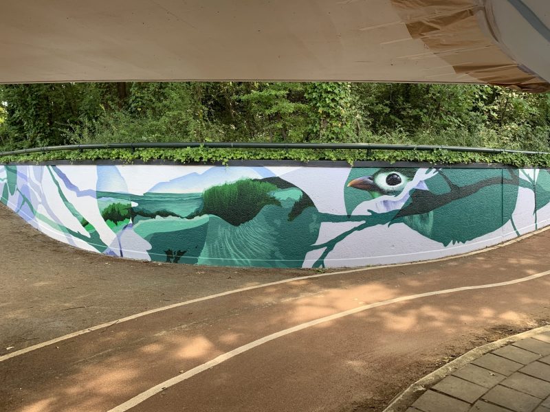 gomad tunnel mural duin horst en weide wassenaar