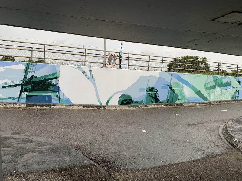 gomad tunnel mural duin horst en weide wassenaar