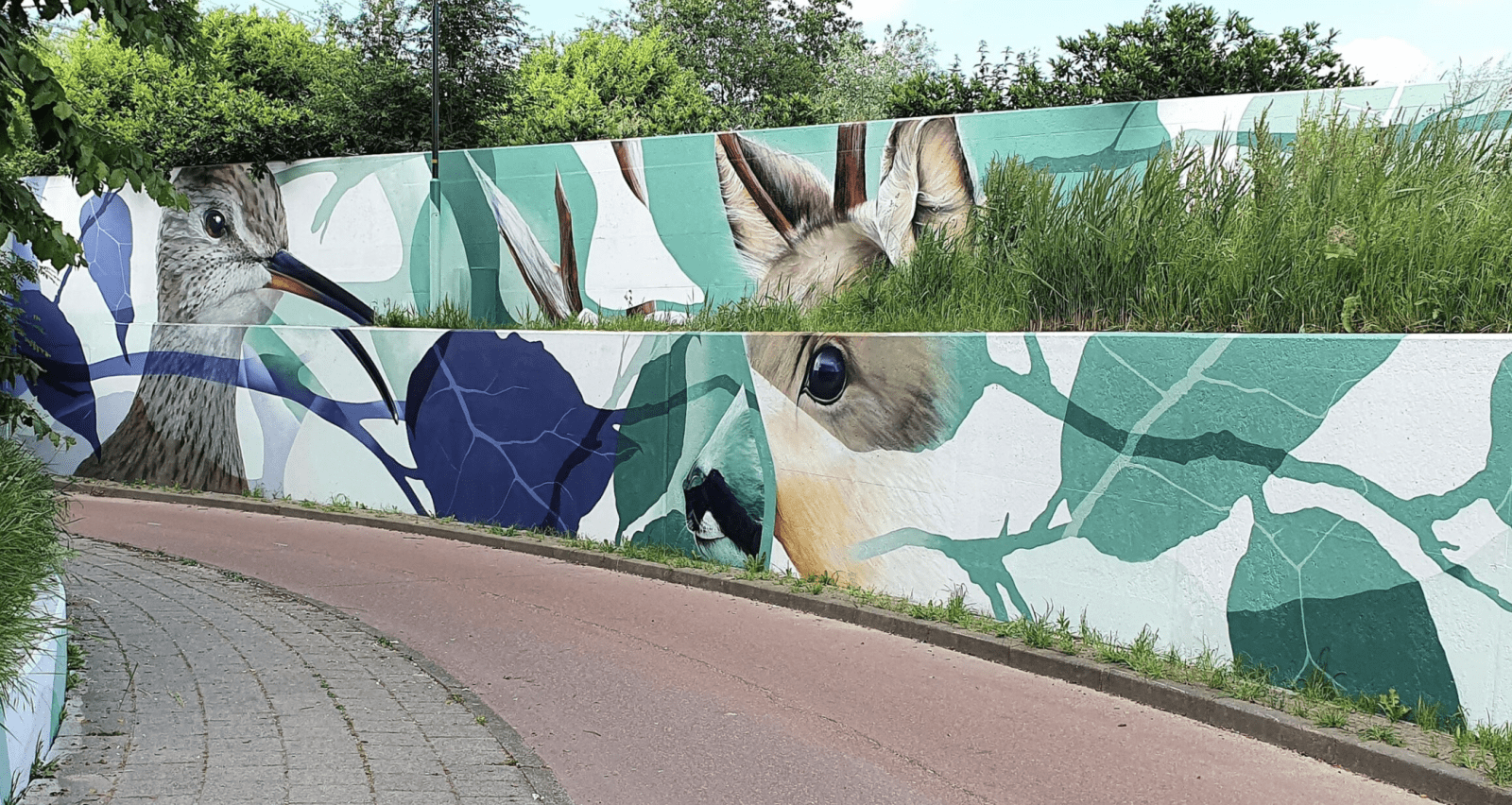 gomad tunnel mural duin horst en weide wassenaar