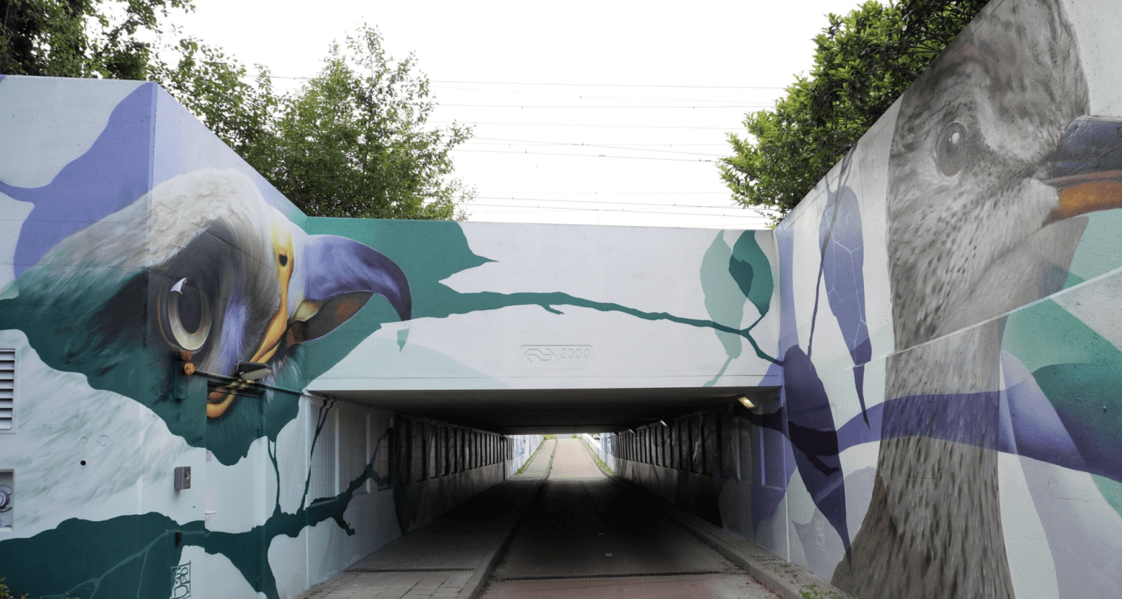 muurschilderingen in tunnels