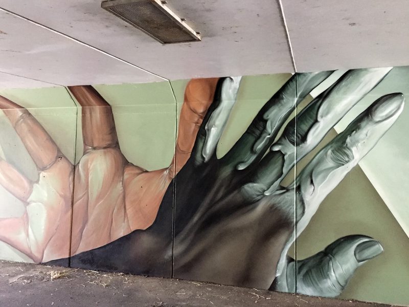 gomad anti-graffiti muurschildering fietstunnel meerssen