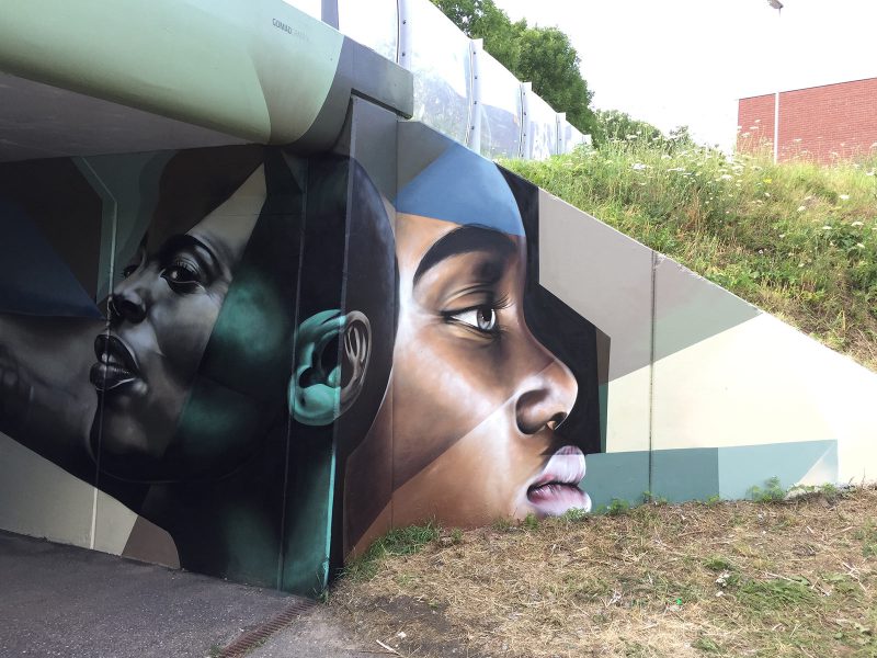 gomad anti graffiti muurschildering fietstunnel meerssen
