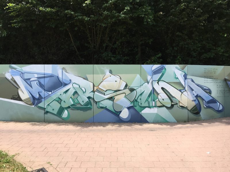 gomad anti-graffiti muurschildering fietstunnel meerssen