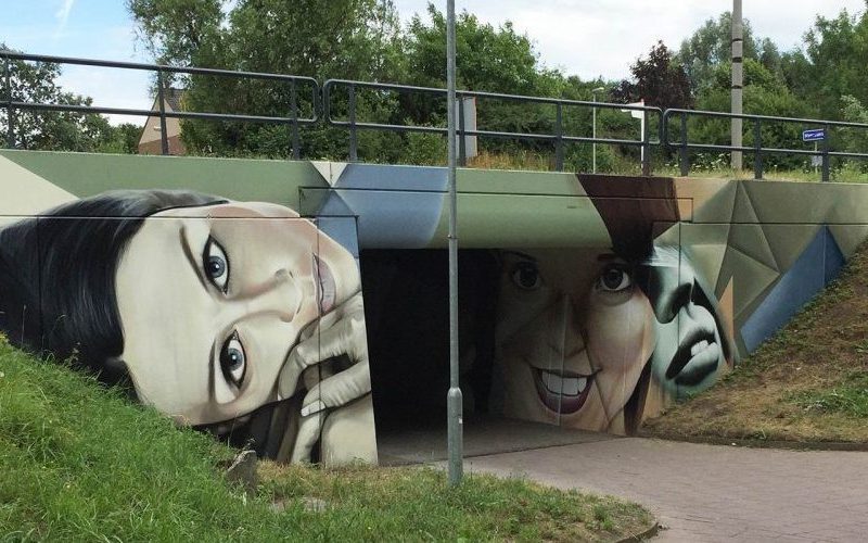 gomad anti graffiti muurschildering fietstunnel meerssen