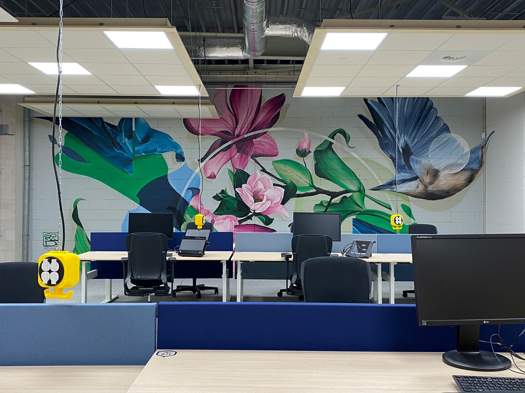 gomad mural muurschildering office heijmans rosmalen