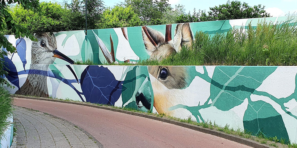 gomad tunnel mural duin horst en weide wassenaar
