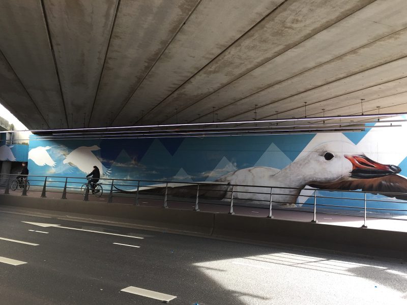 gomad muurschildering viaduct ganzen eindhoven