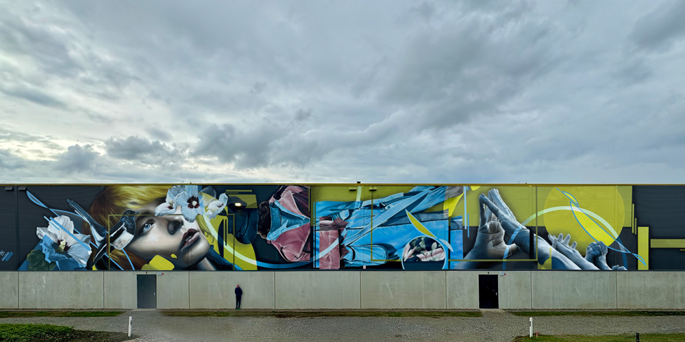 Muurschildering op bedrijventerrein Delmenhorst – graffiti artiest voor grote projecten