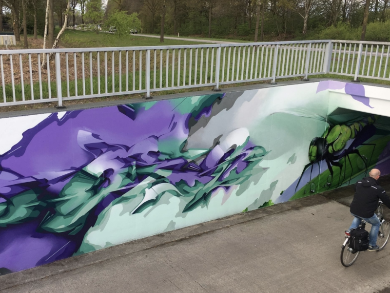 Gomad graffiti muurschilderingen fietstunnel Goirle