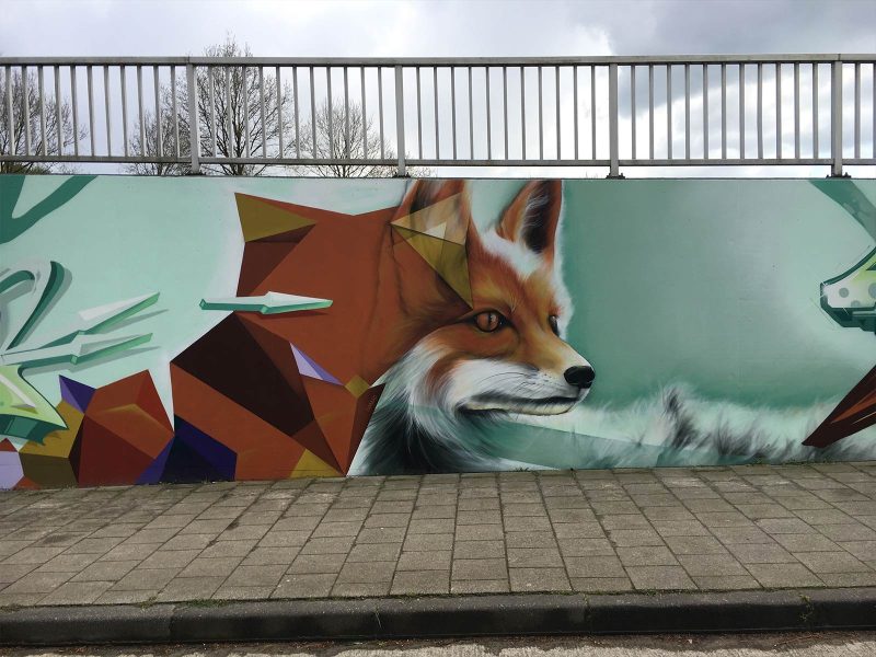 Gomad graffiti muurschilderingen fietstunnel Goirle