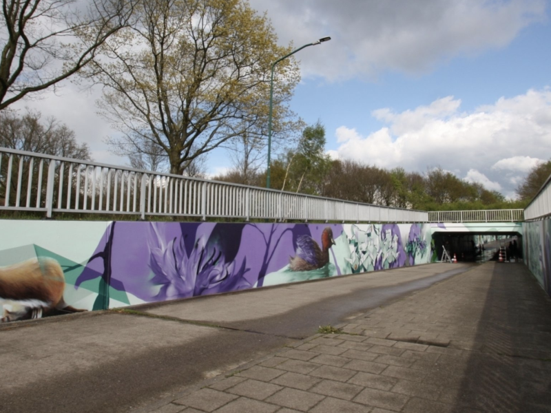 Gomad graffiti muurschilderingen fietstunnel Goirle
