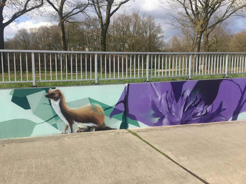 Gomad graffiti muurschilderingen fietstunnel Goirle