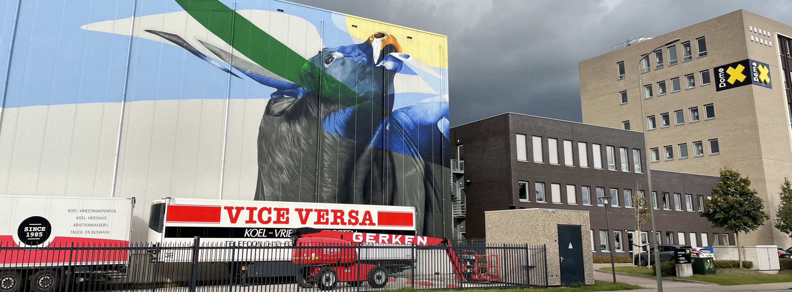 gomad grootste muurschildering van nederland vice versa oss