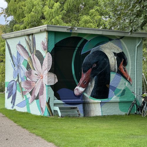 gomad muurschildering elektriciteitshuisje enexis stadspark sittard