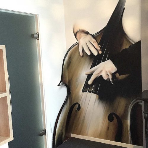 gomad muurschildering boutique hotel view amsterdam