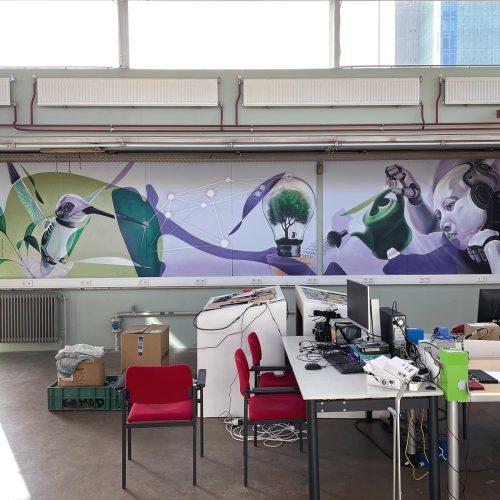 gomad tu/e graffiti muurschildering eindhoven