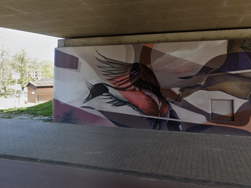 gomad viaduct muurschildering diemen