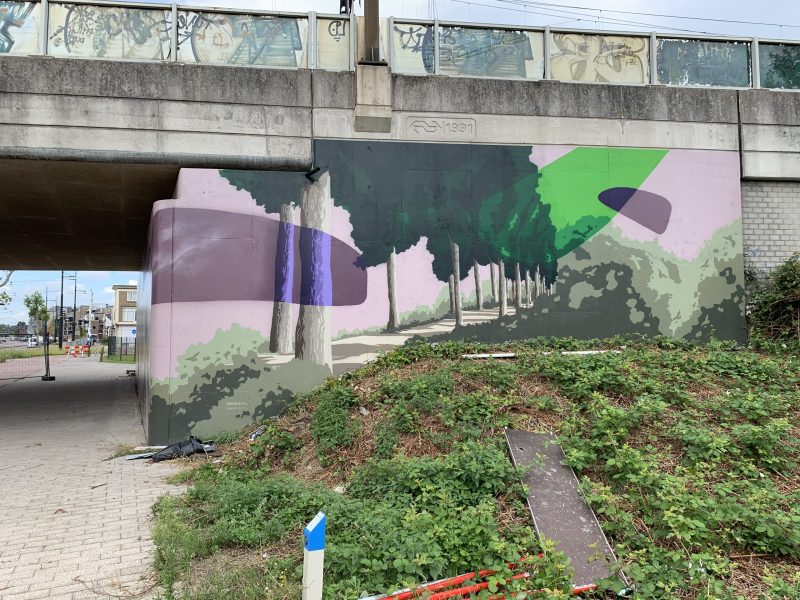gomad viaduct muurschildering diemen