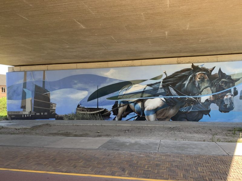 gomad viaduct graffiti muurschildering diemen