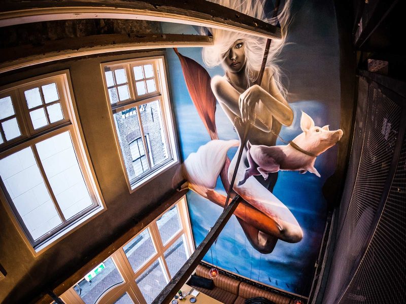 hector-goes-muurschildering-restaurant-3 gomad graffiti muurschildering restaurant hector zierikzee goes