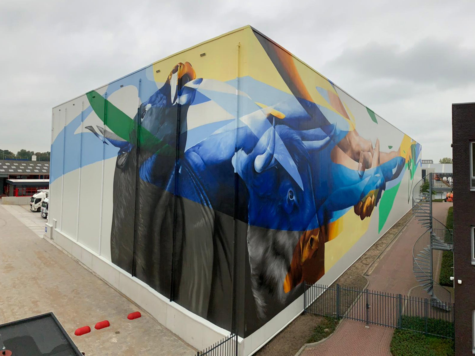 gomad grootste muurschildering van nederland vice versa oss